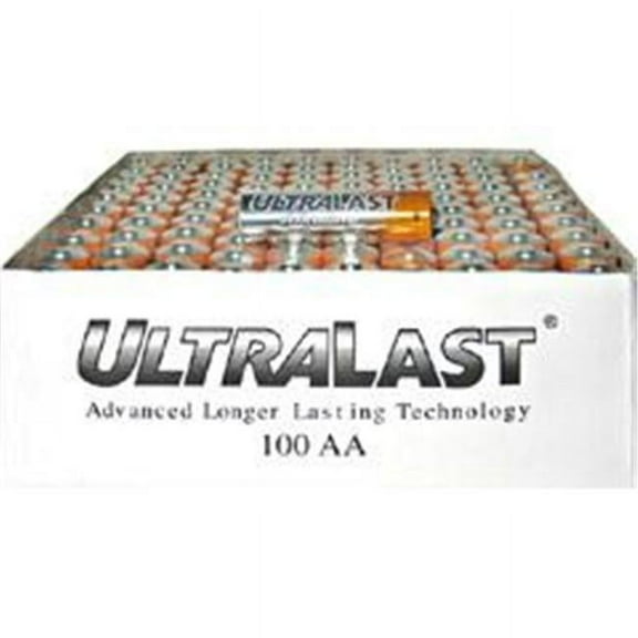 Ultralast Aa Alkaline Battery Bulk - 100 Pack