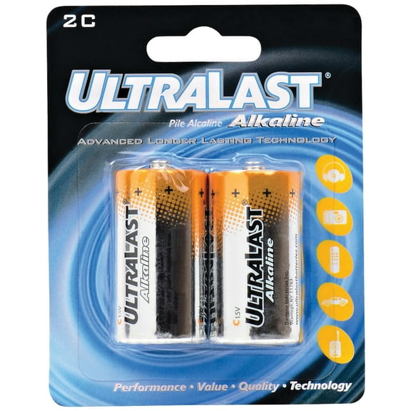 Ultralast Ula2c Ula2c C Alkaline , 2 Pk