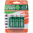 thumbnail image 1 of Ultralast Ulghp4aa Green High- Reables Aa Nimh , 4 Pk, 1 of 3