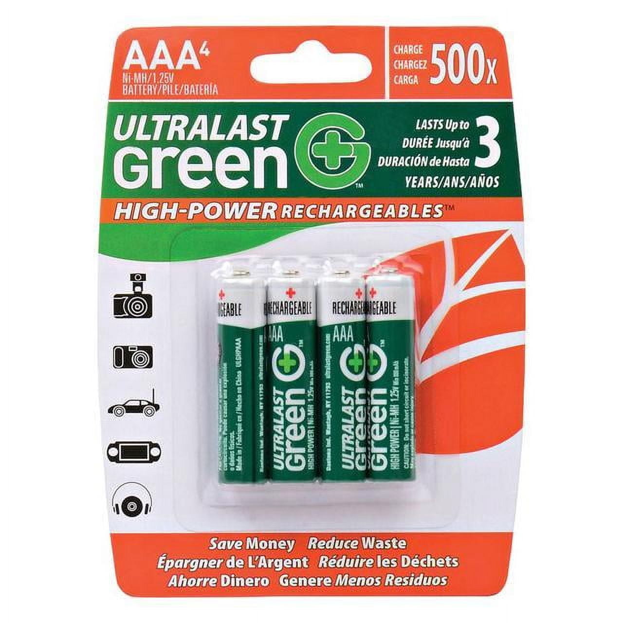 Ultralast Ulghp4aaa Green High- Reables Aaa Nimh , 4 Pk