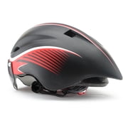 Ultralight Aero Tri Helmet with Removable Shield Eyewear   Semi-Aero Time Trial Bike Helmet for Adults Men Women, Adjustable Retention & Ventilated Shell