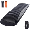 thumbnail image 1 of Ultralight All-Season Down Sleeping Bag for Adults, Grey, 300g Fill, 36 ° F–61 ° F, Rectangular, 1-Person, 1 of 7