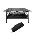 thumbnail image 1 of Ultralight Aluminum Foldable Camping Table - Portable Roll-Up Design with Carry Bag, for Indoor Outdoor Camping Beach Backyard BBQ Parties Picnic Patio, 1 of 12