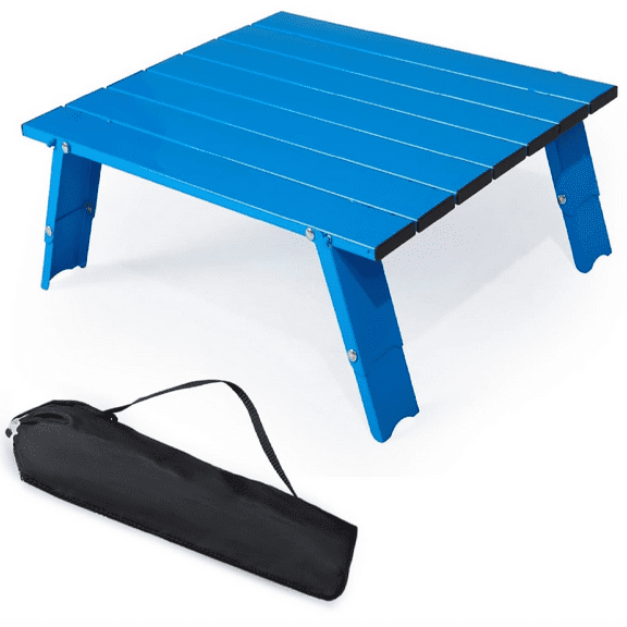 Ultralight Aluminum Mini Table, Foldable Small Beach Table with Retractable Legs, 88lbs/40kg Weight Capacity, Suitable for Picnic Camping Outdoor Hiking