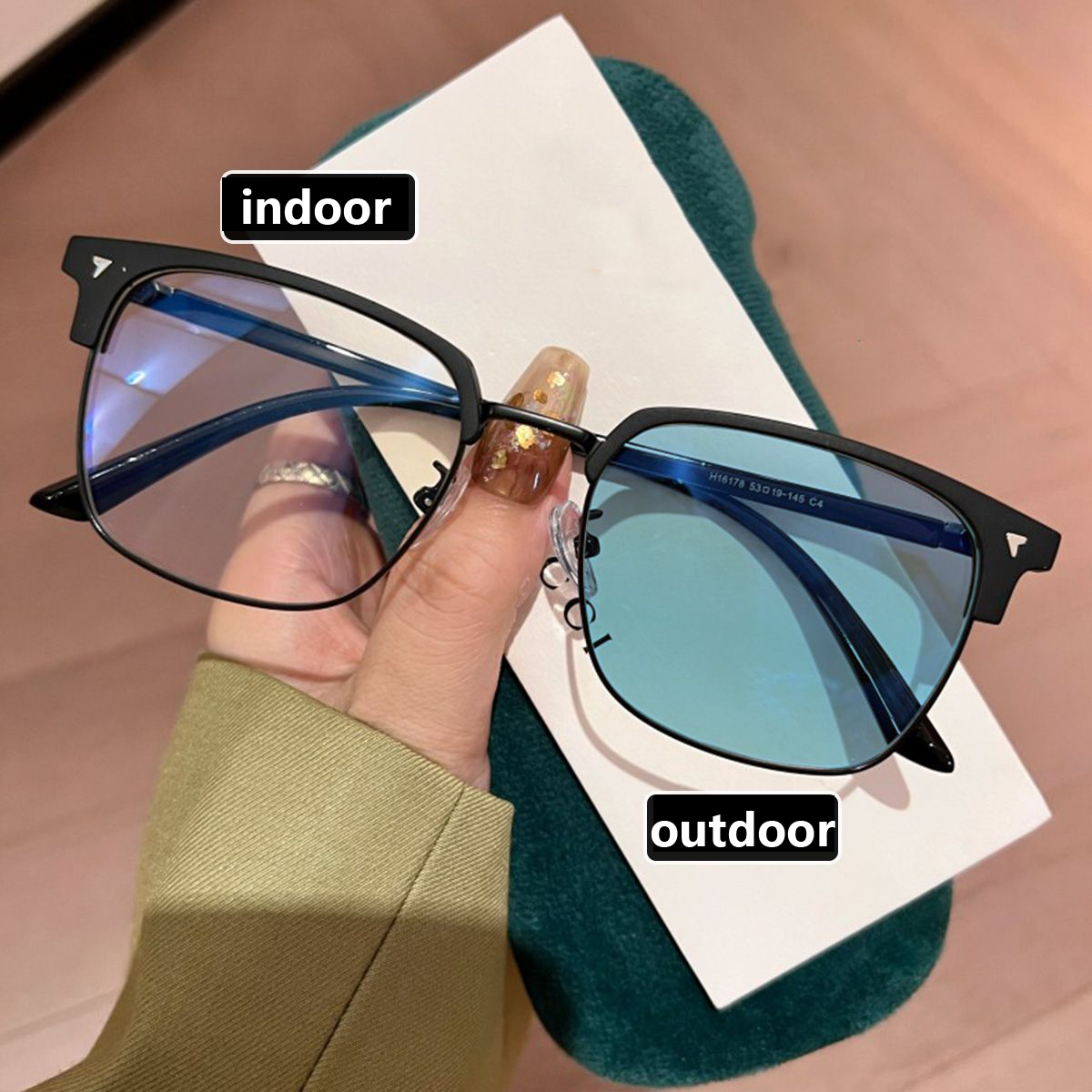 Ultralight Business Minus Glasses Finished Photochromic Myopia