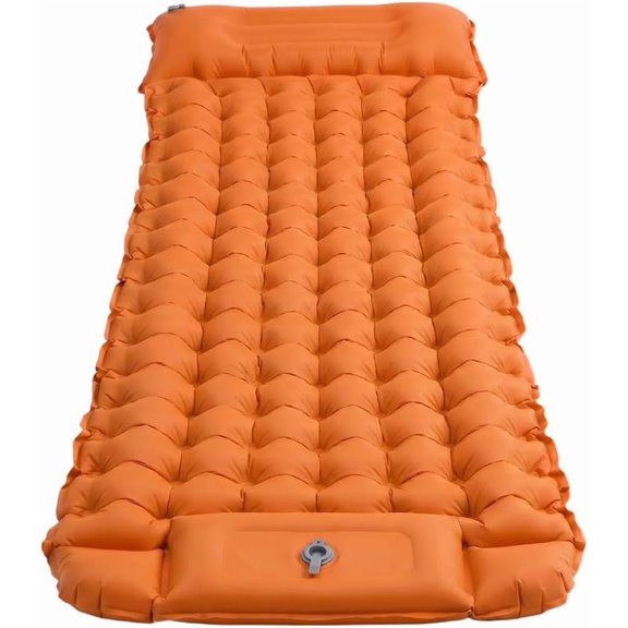 Ultralight Compact Inflatable Sleeping Pad with Built-in Pump for Camping Hiking