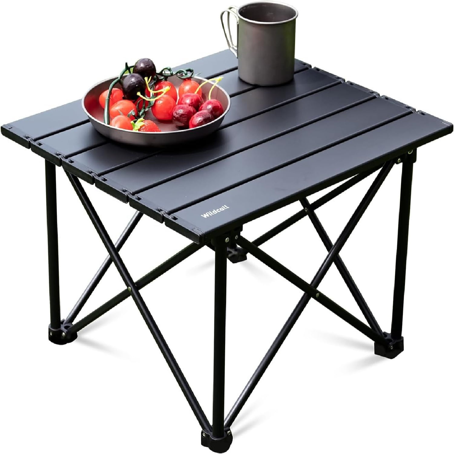 Ultralight Foldable Aluminum Camping Table, Triangle Support Structure Heat Waterproof Portable Outdoor Folding Table Supports 88lbs with Carry Bag for Picnic Beach Fishing Backyard