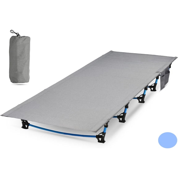 Ultralight Folding Tent Camping Cot Bed, Portable Compact for Outdoor Travel, Base Camp, Hiking, Mountaineering, Lightweight Backpacking