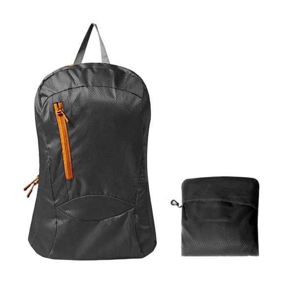 For Ultralight Hiking Backpack 18L Foldable Pack for Camping Trekking Travel, Water-Resistant Nylon Daypack with Compact Design, Unisex Rucksack(Black)