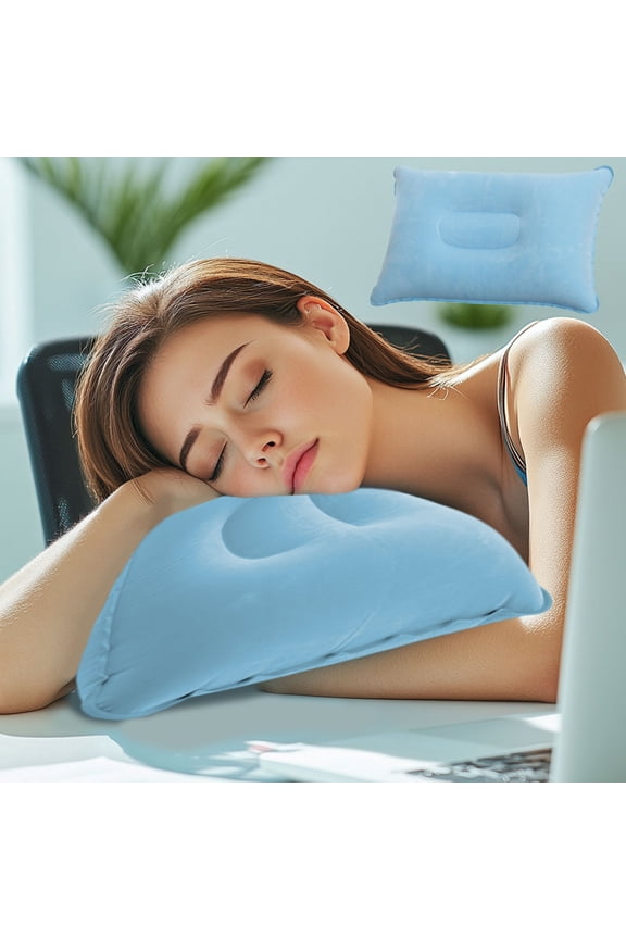 Ultralight Inflatable Backpacking Camping Pillow - Compact, Ergonomic, Durable for Lumbar Support, Camp, Traveling,16.93"*10.63"