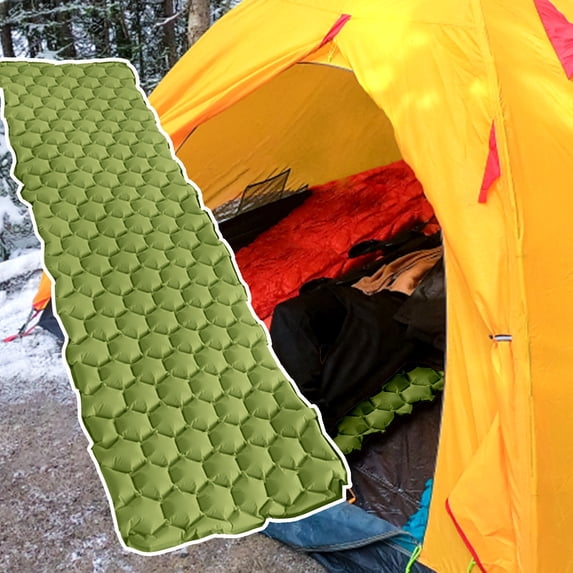 Ultralight Inflatable Sleeping Pad for Camping, Compact Sleeping Mat for Backpacking Hiking, Portable Camping Mattress