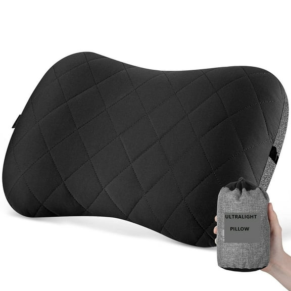 Ultralight Inflatable Washable Pillow with Removable Cover for Neck Lumber Support - Upgrade Backpacking Pillow for Camping, Travel, Hiking, Backpacking.