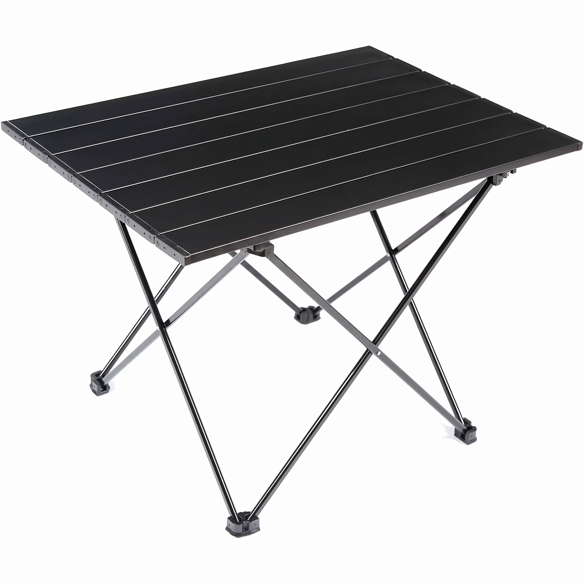 Ultralight M Size Folding Camping Table 3.1 LBS, Aerospace Aluminum Portable Backpacking Table with Upgraded Nylon Hinges, Supports 60 LBS for Camping Hiking Fishing Beach Picnic