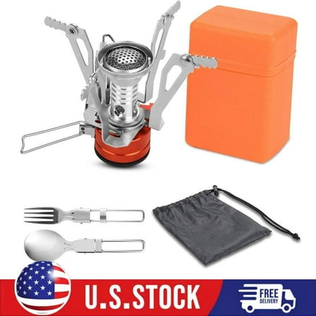 Ultralight Portable Backpacking Stove Mini Camping Stove for Outdoor Hiking
