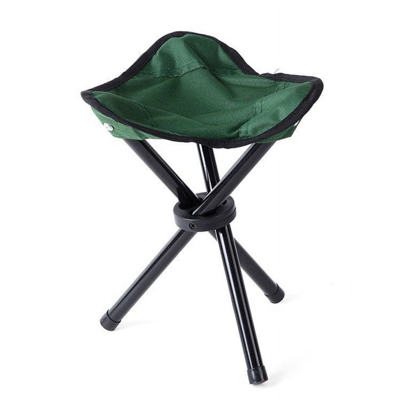 Ultralight Portable Folding Beach Chair, Multi-Function Triangle Design Camping Fishing Slacker Chair for Outdoor Activities(Green)