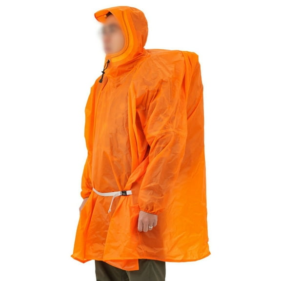 Ultralight Raincoat Cloak Backpack Cover Waterproof Rain For Camping Hiking