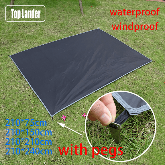 Ultralight Tent Footprint Waterproof Camping Tarp Mat Picnic Blanket Ground Sheet for Backpacking Hiking Beach