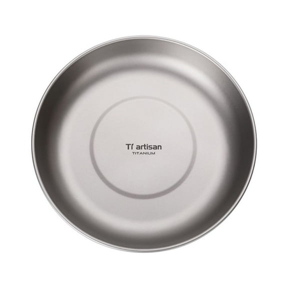 Ultralight Titanium Plate Outdoor Camping Dishes Tableware Picnic Plates Cutlery