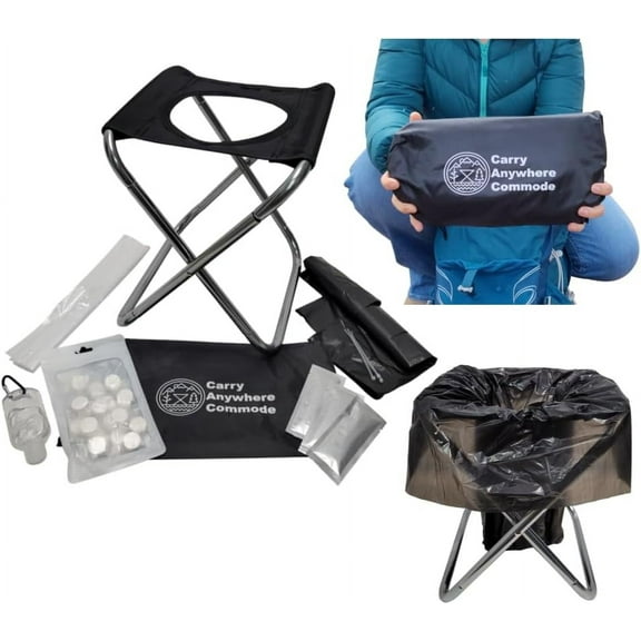 the Ultralight Ultra Portable Toilet, Camping Toilet, Foldable Toilet, Travel Toilet, Hiking Toilet, Backpacking Toilet, Car Toilet, Boat Toilet, Potty Training Toilet