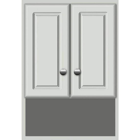 Ultraline 18 in. W Simplicity Wall Cabinet/Toilet Topper/Over the John in Dewy Morning