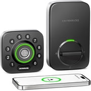 Ultraloq U-Bolt Pro Smart Lock | 6-in-1 Keyless Entry Door Lock with Bluetooth, Fingerprint ID & Keypad | Front Door Smart Deadbolt