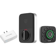 Ultraloq U-Bolt Pro Smart Lock + Bridge WiFi Adaptor, 6-in-1 Keyless Entry Door Lock with WiFi, Bluetooth, Biometric Fingerprint and Keypad, Smart Door Lock Front Door, Deadbolt Lock Edition