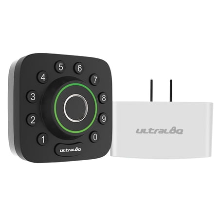 Ultraloq UUL-U-BOLT-PRO-D-UB01 U-Bolt Pro 6 in 1 Bluetooth-Enabled Fingerprint and Keypad Smart Deadbolt Lock Plus Wi-fi Bridge Adapter