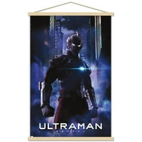 Ultraman - Dark Anime One Sheet Wall Poster with Magnetic Frame, 22.375" x 34"