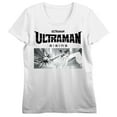 thumbnail image 1 of Ultraman Rising Ken Hitting Baseball Women's White Crew Neck Short Sleeve T-shirt-Large, 1 of 4