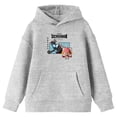 thumbnail image 1 of Ultraman Rising Ultraman & Emi Front & Back Art Youth Athletic Heather Long Sleeve Hooded Sweatshirt  - XXL, 1 of 5