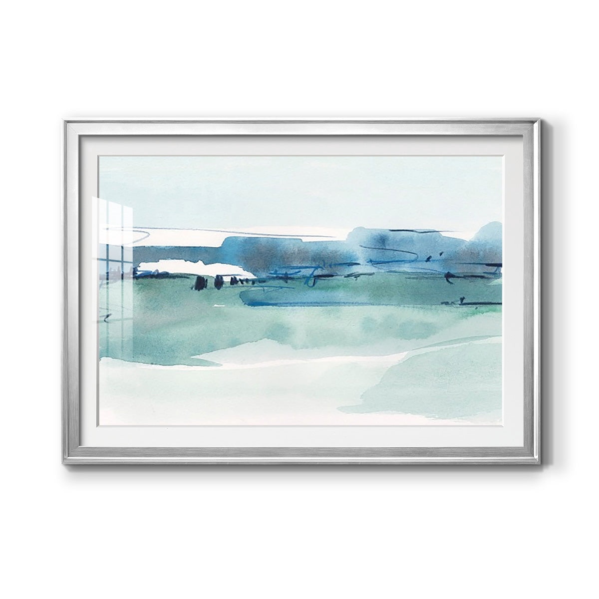 Ultramarine Vista I Premium Framed Print - Ready to Hang