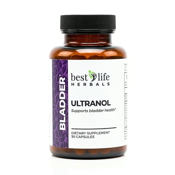 Ultranol Total Bladder Support - Natural Cranberry Supplement for Urinary Health, Overactive Bladder Control, Incontinence - Reduces Leaks and Urgency - 4 Bottles - 120 Capsules