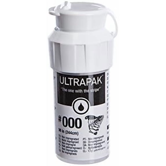 Ultrapak Dental Gingival Retraction Knitted Cord Size 000 Ultradent (9331)