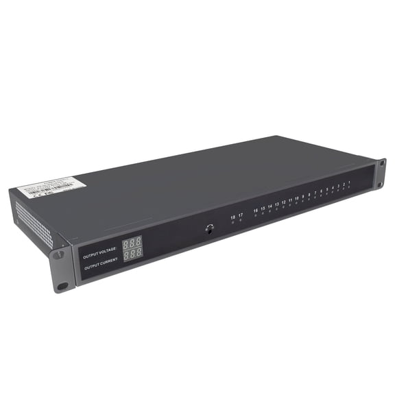 Ultrapoe 18CH DC12V 20A Rack Mount PTC Fuse CCTV Power Supply for Security Cameras DVR