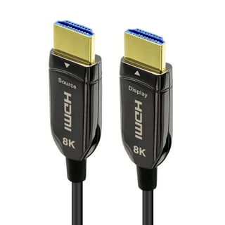 FIBBR 8K Fiber Optic HDMI Cable 3ft, 48Gbps High-Speed HDMI 2.1 Cable  8K@60Hz 4K@120Hz Dynamic HDR/eARC/HDCP 2.3, Ultra HD Directional HDMI Cord