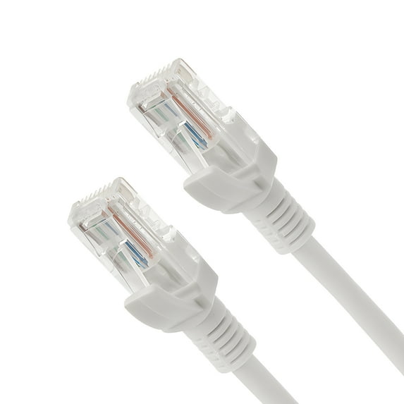 Ultrapoe Cat6 Ethernet Cable 2 Pack 6ft RJ45 Network Cord Internet UTP LAN Cable White