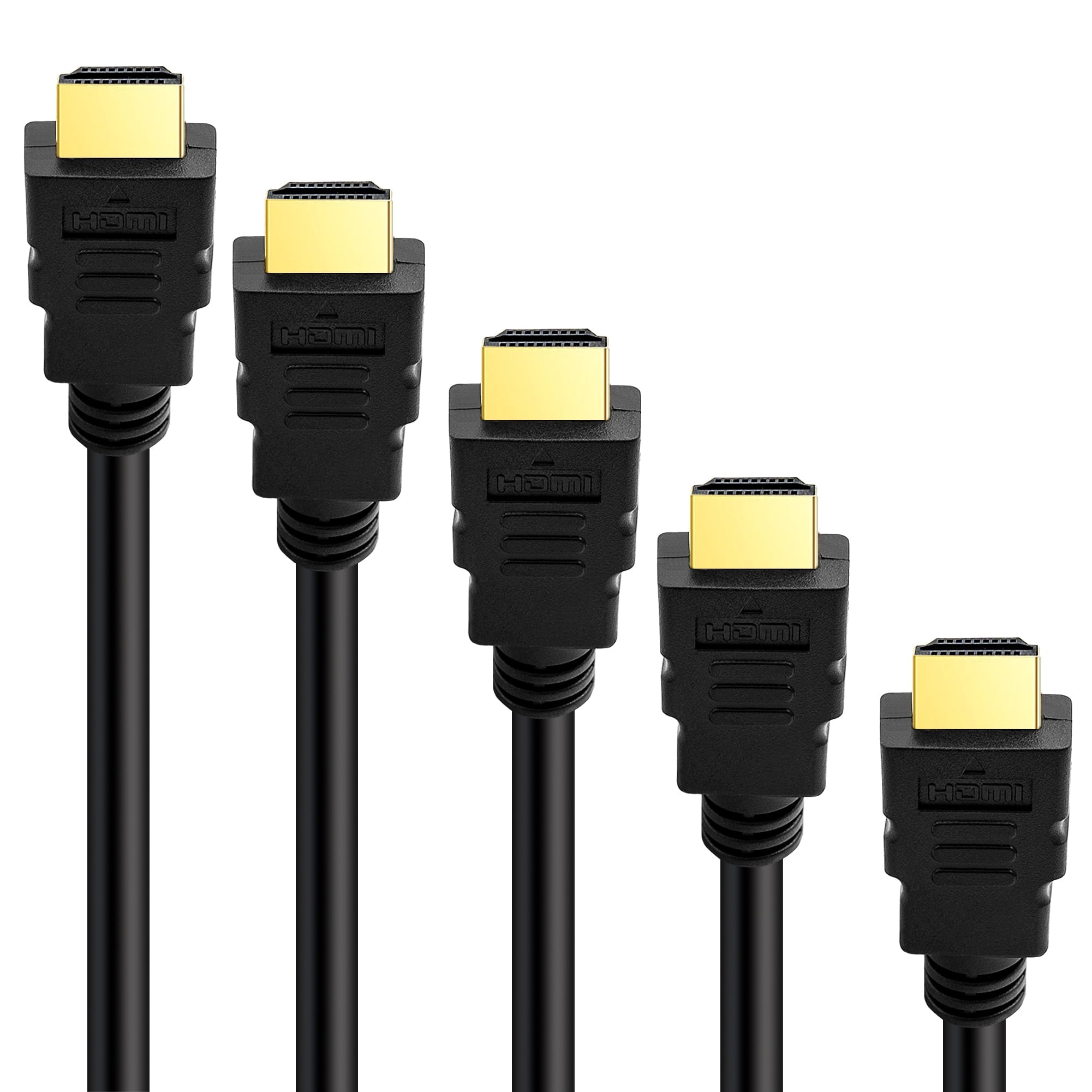 UltraPoE 6FT HDMI Cables 5 Pack Compatible UHD TV Blu-Ray Xbox PS4