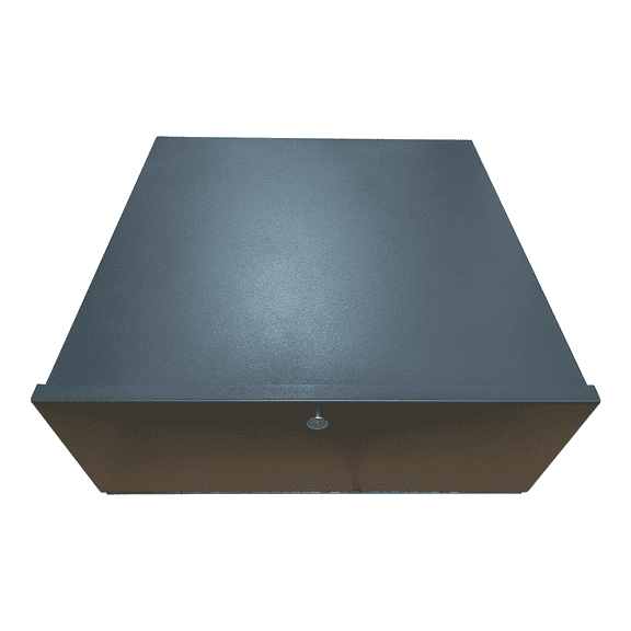 Ultrapoe Heavy Duty Steel 21" x 21" x 8" DVR Lock box with 16 Gage Heavy Metal Locking Front Door and Exhaust Fan, Great electonics lock box for stores, gyms, classrooms, and any public place