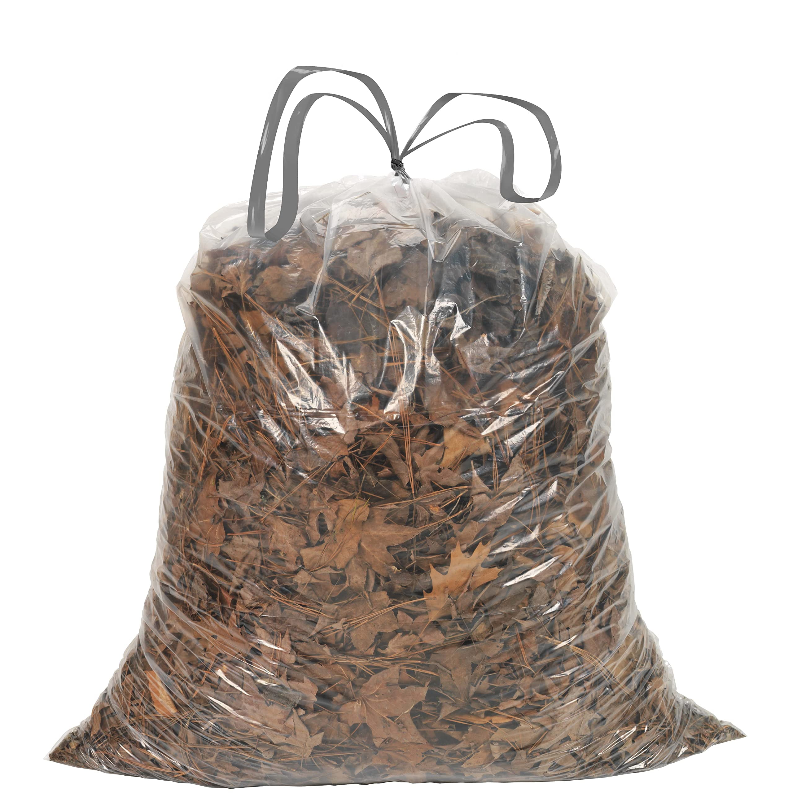 Ultrasac 20-30 Gallon 0.8 TSF6MIL Clear Drawstring Trash Bags - 30" x 33" - Pack of 36 - For Home, Kitchen, Bathroom, & Office