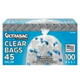 thumbnail image 1 of Ultrasac Heavy Duty 45 Gallon Garbage Bags- 46' x 40', 100 Pack With Ties, 1 of 6
