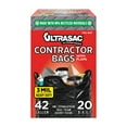 thumbnail image 1 of Ultrasac - Heavy Duty Extra Thick Contractor Bags, 42 Gallon, 32 x 44, 3 Mil, Black, 20 Count, 1 of 6