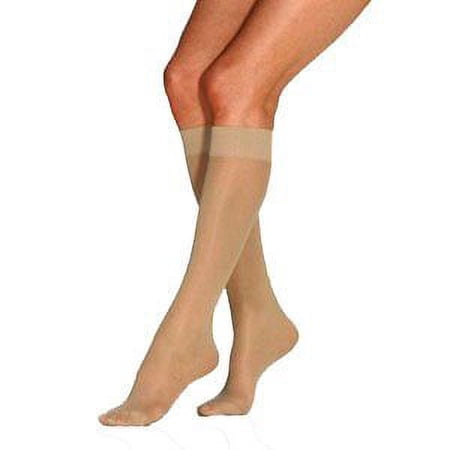 Ultrasheer Supportwear Women's Knee-high Mild Compression Stockings, Large, Silky Beige Part No. 119330 (1/ea)