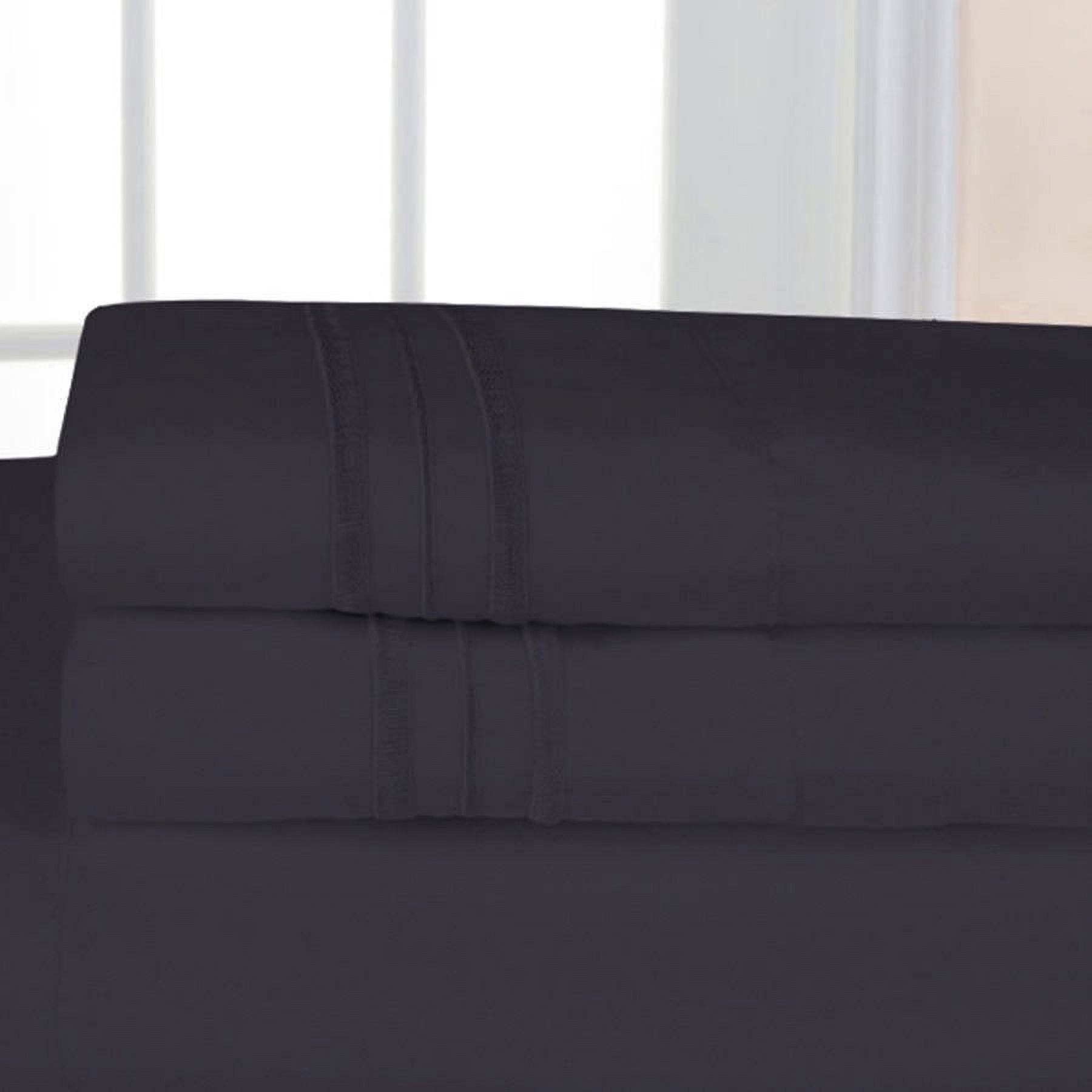 Ultrasoft 1500 Series Microfiber Embroidered Solid Color Bedroom pillow case, 2-Pack