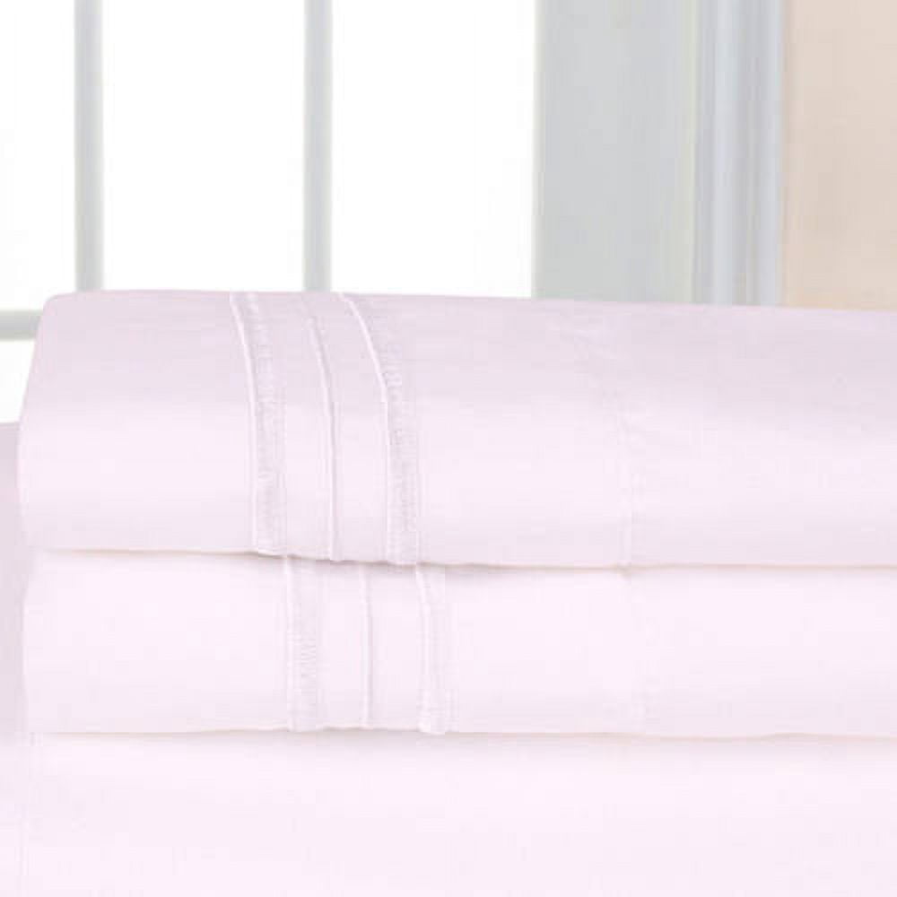 Ultrasoft 1500 Series Microfiber Embroidered Solid Color Bedroom pillow case, 2-Pack