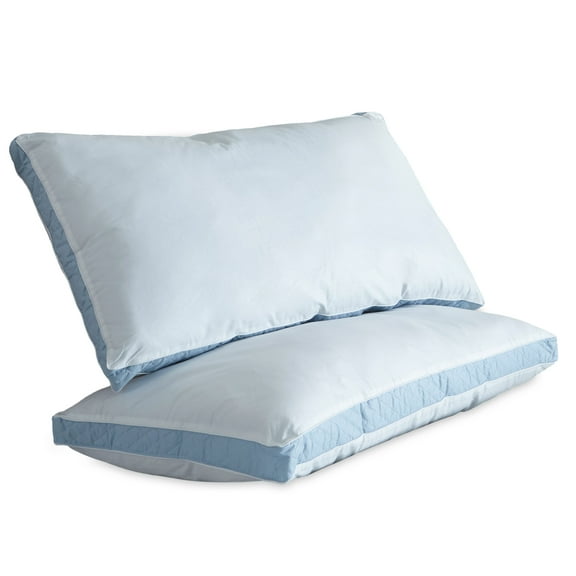 Ultrasoft Quilted Sidewall Bed Pillows, Firm, Set of 2