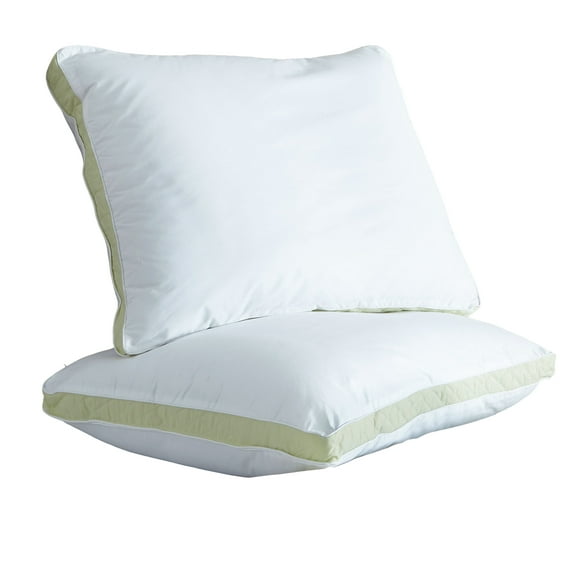 Ultrasoft Quilted Sidewall Bed Pillows, Medium, Set of 2