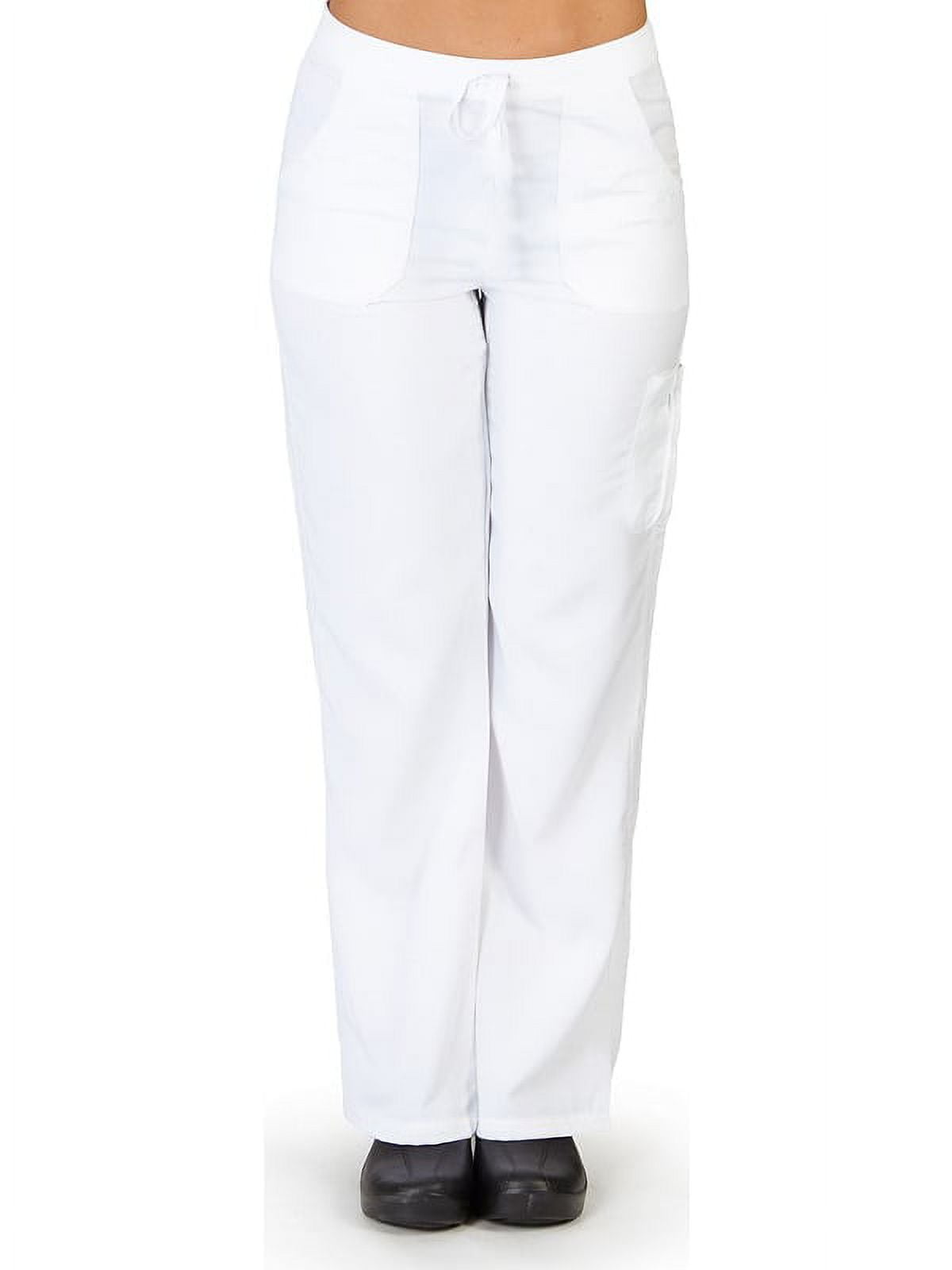 Ultrasoft Scrubs Women's Drawstring and Elastic Waist Cargo Pant -  Walmart.com
