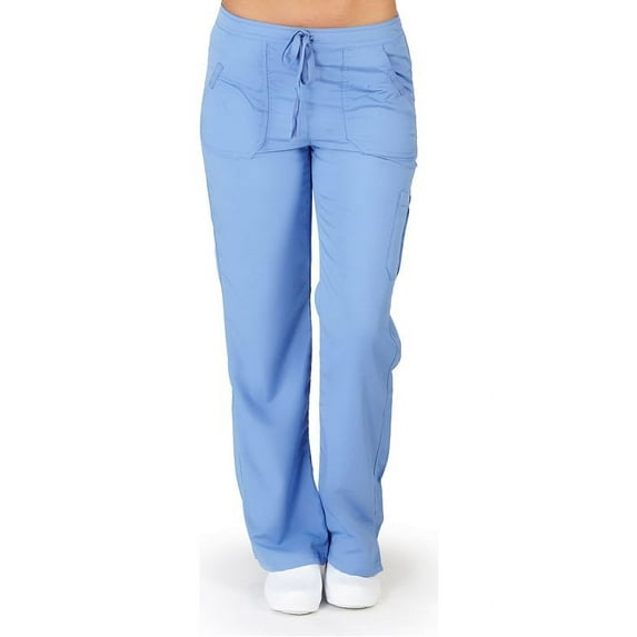 Ultrasoft Scrubs Women's Drawstring and Elastic Waist Cargo Pant