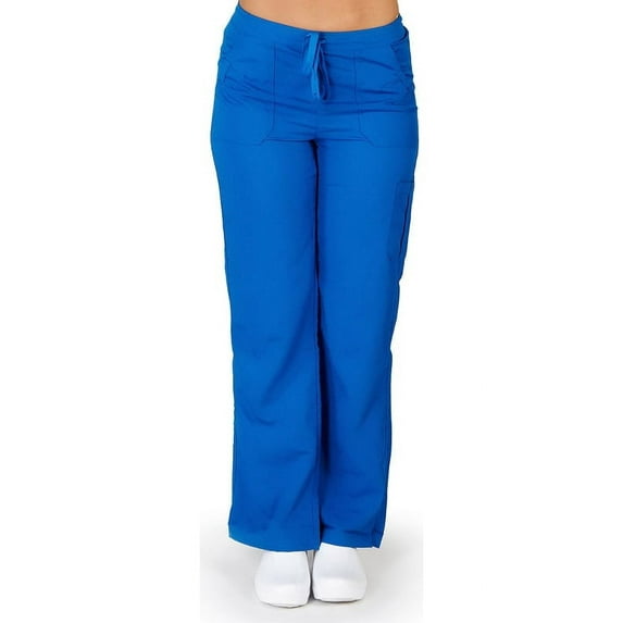 Ultrasoft Scrubs Women's Drawstring and Elastic Waist Cargo Pant