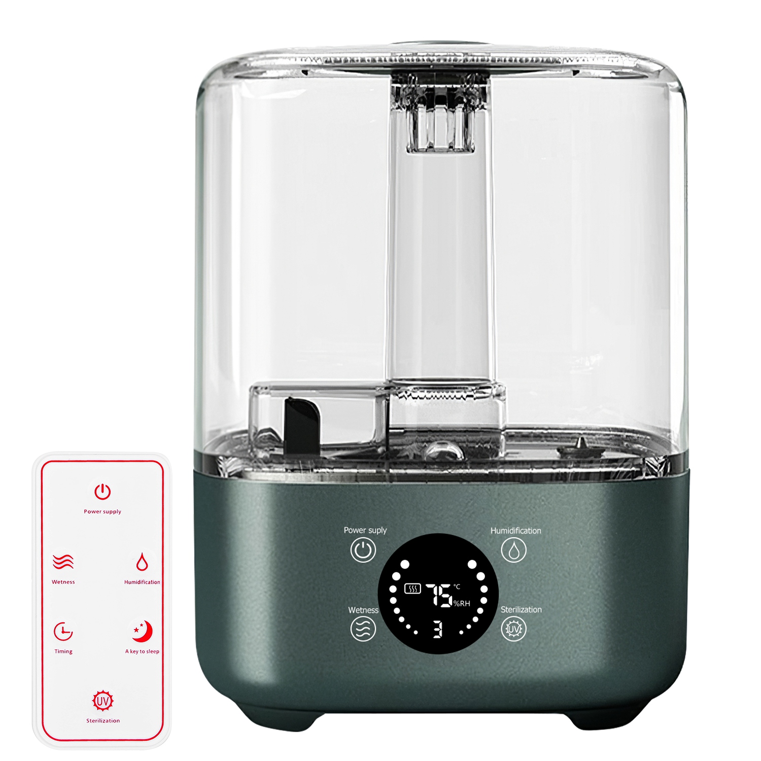 Ultrasonic Air Humidifier, iMounTEK 5L/1.32Gal Electric Mist Humidifier